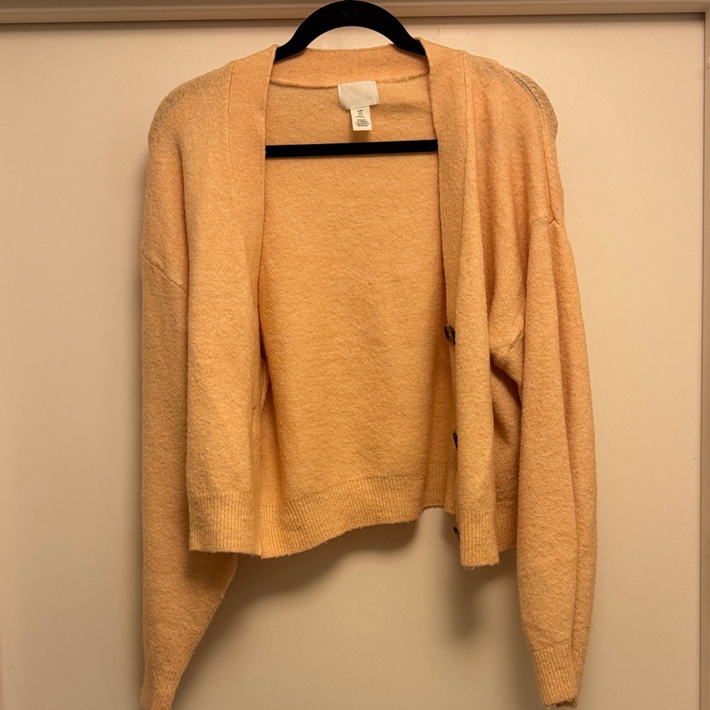H&M Light Orange Women's Cardigan Sweater
